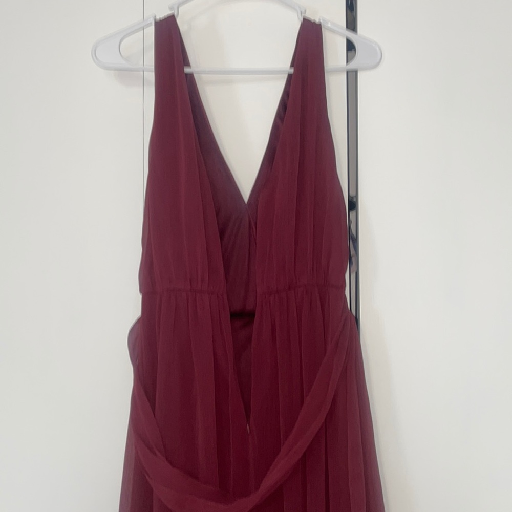 David’s Bridal Wine Bridesmaid Dress - Picture 7 of 11
